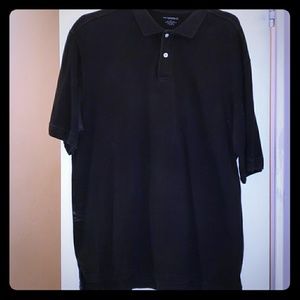 Black polo shirt